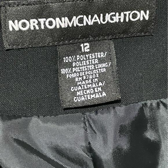 Gorgeous black blazer or coat jacket by Norton McNaughton size 12 - Picture 3 of 6